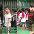馬麻幫3歲女兒打扮成「軍裝小女神」　男同學丟直球誇讚：好漂亮～