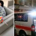 半夜起床看到阿嬤被壓在機車下，小四童冷靜打119，累癱睡倒在醫院！