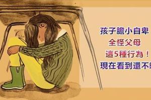 孩子膽小自卑，全怪父母這5種行為！現在看到還不晚，希望你不是