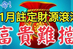 11月註定財源滾滾，富貴難擋的3大生肖，好命！