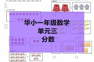 SJKC華小一年級數學–單元3–分數