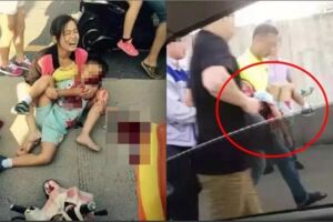 血的教訓！孩子沒了，媽媽跪地崩潰！家長接送孩子千萬小心，尤其是注意這個動作