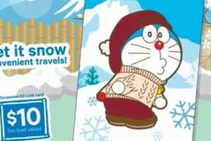 新加坡最新哆啦A夢EZ-Link卡上市與哆啦A夢一起冬日遊