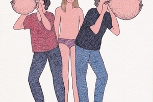 開腿過山洞，插畫家露骨詮釋男女愛、恨、慾