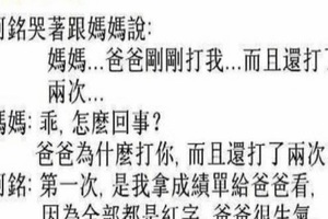 阿銘被他爸爸打了2次