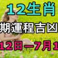 12生肖一星期運程吉凶預測（2017年7月12日—7月18日）