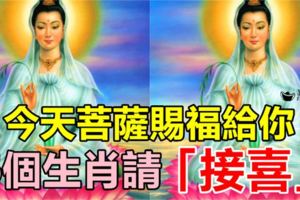 今天菩薩賜福給你，這6個生肖請「接喜」!