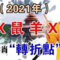 明年（2021年）雞、X、鼠、羊、X，財運（轉折點）來了