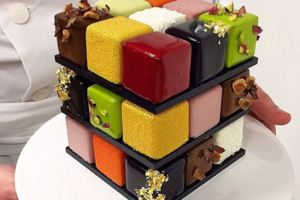 法國頂尖甜點師貪玩製作「魔術方塊蛋糕」，沒想到現在已經紅到每個人生日都指定要吃這一款！