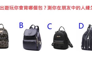 測試：選一個喜歡的背包？測你在朋友中的人緣怎麼樣？