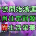 9月17號開始鴻運當頭，5生肖註定財源滾滾，生活榮華富貴！