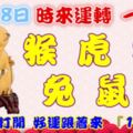 10月28日時來運轉一路發，猴虎狗兔鼠馬，88秒內打開，好運跟著來『16888』