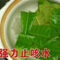 強力止咳水，幾片葉子煮水喝，排痰止咳快，大人小孩都能用