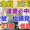 5月21號逢獎必中，22號抬頭見喜，23號低頭撿錢的生肖