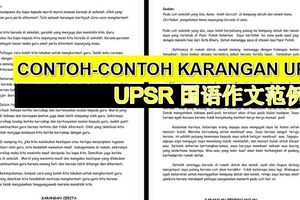 Contoh-contohKaranganUPSR[UPSR國語作文範例]