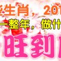 2018年，這些生肖好運一整年，做什麼都一旺到底！