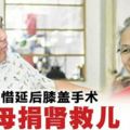 不惜延後膝蓋手術·慈母捐腎救兒