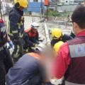 水泥灌漿車吊臂斷裂20m鋼管砸死2工人