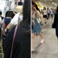 搭手扶梯左側！正妹被後方民眾拍肩：「妳擋到路快下去」　她秒回頭「森77回嘴」網讚超療癒