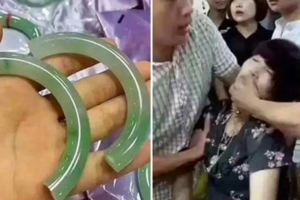 女遊客拿起手鐲試戴，一聽要價30萬，立刻取下沒想到竟「摔斷了」！當場嚇壞腿軟昏厥！