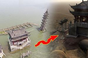 一年只出現一次，其餘時間全部「沉入湖」水中，這古建築太厲害！