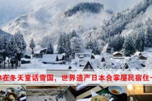 帶你在冬天童話雪國，世界遺產日本合掌屋民宿住一晚