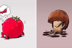 笑著秒懂…15張「如蔬果果被賦予人類的思想」奇幻插畫！