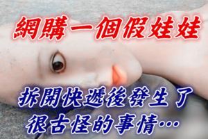 網購一個假娃娃，拆開快遞後發生了很古怪的事情……