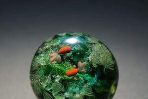 能帶著走的一片池塘　藝術家「金魚彈珠」太過逼真：把世界濃縮在這裡