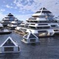 不怕全球暖化！建築師打造超科幻「水上漂浮金字塔」　入住後「豪華法老級享受」驚呆全網