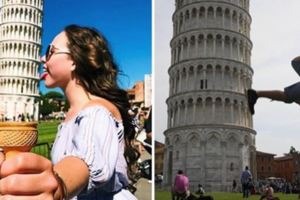 30張證明「跟比薩斜塔拍照一點也不無聊」的超搞怪合照！
