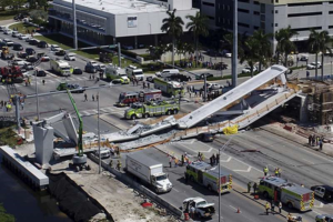 校園工安慘案》造價逾4億元天橋突然崩塌 佛羅里達國際大學至少4人死亡