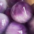水晶紫薯湯圓，顏色透亮，咬一口就忍不住要吃一碗