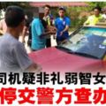 德士司機疑非禮弱智女．遭治安隊截停交警查辦