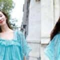 孕味十足！44歲林志玲一身藍裙亮相米蘭街頭，體態圓潤，婚後氣質更溫柔：和以前不一樣了