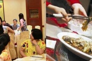 單親媽媽參加同學聚會，給女兒打包剩飯被嘲笑，出門後全班都愣了！