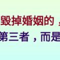 毀掉婚姻的，不是第三者，而是……