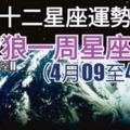 【參考十二星座運勢分析】殺破狼一周星座運勢（4月09至4月15）