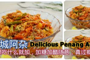 檳城阿雜( PenangAcar)想吃什麼就加，加糖加醋隨意，真過癮！