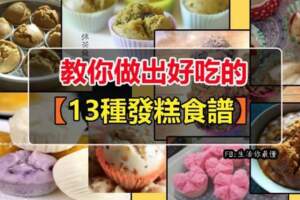 你做的發糕發得起嗎？教你做出好吃的【13種發糕食譜】，一定發哦！快來試試做出來吧！