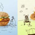 創意插畫家用麥當勞食物創作「看不膩」的趣味產品介紹，原本不餓都看到整個胃口大開了！