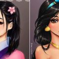 14個「日本動漫化後變得更美麗」的迪士尼公主。
