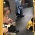 公交車上兩歲小女孩因一個舉動走紅，網友說:這才叫「炫富」!