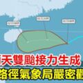 今明兩天雙颱接力生成未來路徑氣象局嚴密觀測中