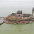 長江中下游嚴重乾旱 鄱陽湖千年遺跡重見天日