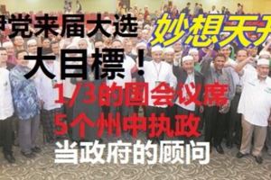 只要通過這1/3國席及5個州屬的執政權，就可以建立足夠的政治影響力，向國陣施壓，以影響國家議程。