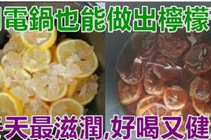 用電鍋也能做出「檸檬膏」！想喝隨時來一杯，冬天最滋潤！好喝且健康！