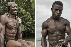 不跑健身房也練出完美腹肌，非洲男從事「世界最危險工作」身材超越男模！