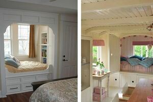 客廳飄窗改成榻榻米，師傅順手加個門，兩居室變3居室