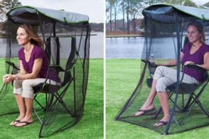 露營必備「摺疊椅」不只是能遮陽　還有「防蚊蟲」功能給你貼心保護